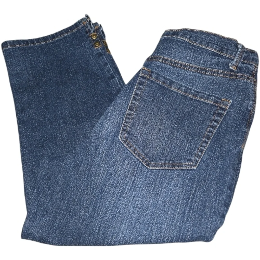 Gloria Vanderbilt Dark Blue Cropped Jeans SZ 6